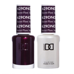 DND – Secret Plum 629 Gel polish and matching varnish