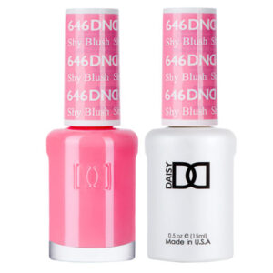 DND – Shy Blush 646 Gel polish and matching varnish