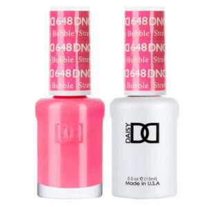 DND – Strawberry Bubble 648 Gel polish and matching varnish