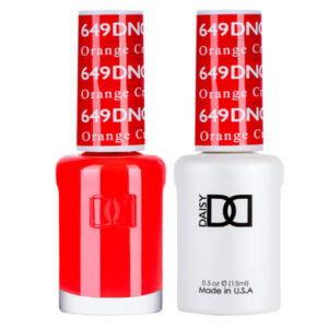 DND – Orange Creamsicle 649 Gel polish and matching varnish