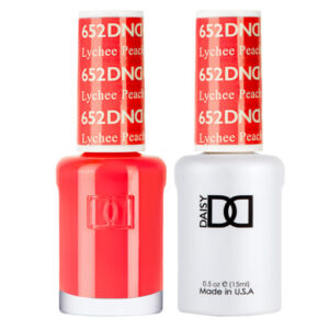 DND – Lychee Peachy 652 Gel polish and matching varnish