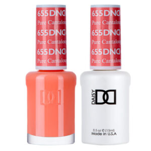 DND – Pure Cataloupe 655 Gel polish and matching varnish