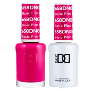 DND – Basic Plum 658  Gel polish and matching varnish