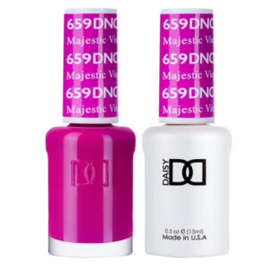 DND – Majestic Violet 659 Gel polish and matching varnish