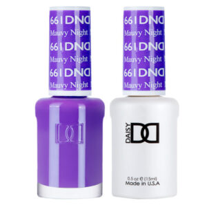 DND – Mauvy Night 661 Gel polish and matching varnish