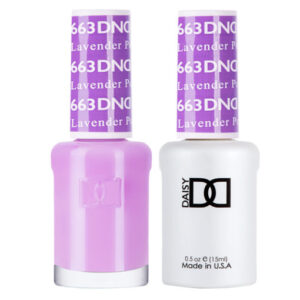 DND – Lavender Pop 663 Gel polish and matching varnish