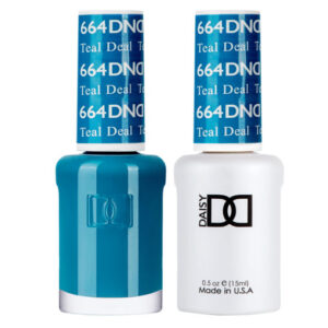 DND – Teal Deal 664 Gel polish and matching varnish