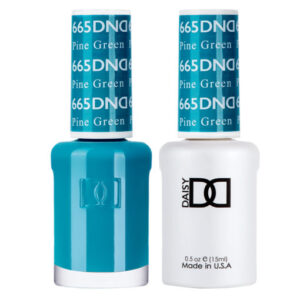 DND – Pine Green 665 Gel polish and matching varnish