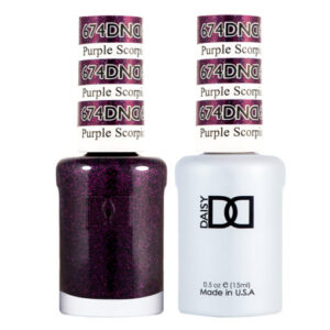 DND – Purple Scorpio 674 Gel polish and matching varnish
