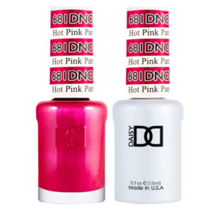 DND – Hot Pink Patrol 681 Gel polish and matching varnish