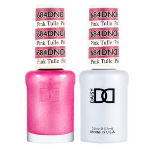 DND – Pink Tulle 684 Gel polish and matching varnish