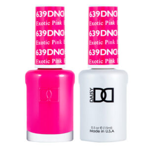 DND – Exotic Pink 639   Gel polish and matching varnish