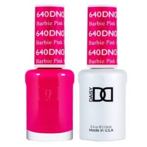 DND – Barbie Pink 640   Gel polish and matching varnish