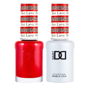 DND – Hot Lava 690 Gel polish and matching varnish