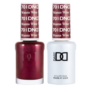 DND – Wanna Wine 701 Gel polish and matching varnish