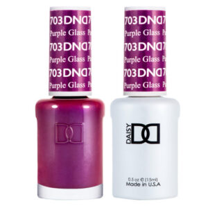 DND – Purple Glass 703 Gel polish and matching varnish