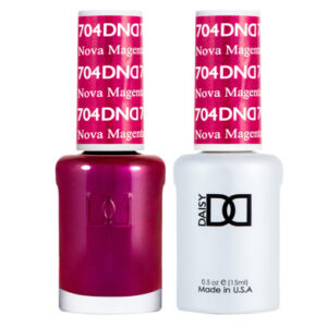 DND – Nova Magenta 704 Gel polish and matching varnish