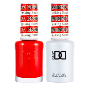 DND – Striking Sunrise 691 Gel polish and matching varnish