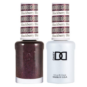 DND – Blackberry Blast 695  Gel polish and matching varnish