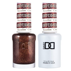 DND – Sizzlin Cinnamon 697 Gel polish and matching varnish
