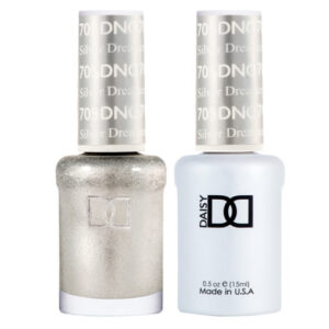 DND – Silver Dreamer 705 Gel polish and matching varnish