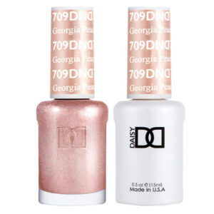 DND – Georgia Peach 709 Gel polish and matching varnish