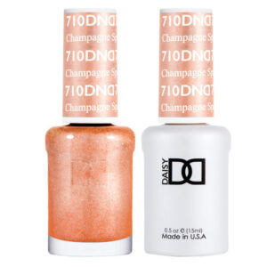 DND – Champagne Sparkles 710 Gel polish and matching varnish