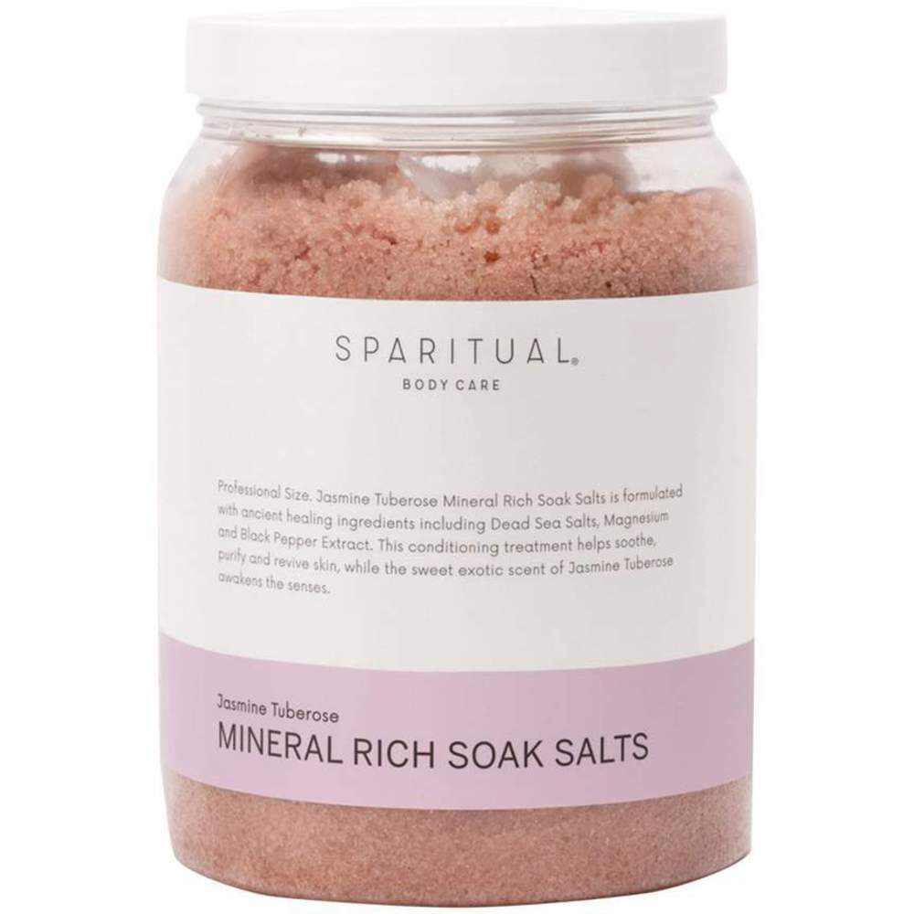 SPARITUAL - JASMINE TUBEROSE - MINERAL RICH SOAK SALTS / 64 OZ