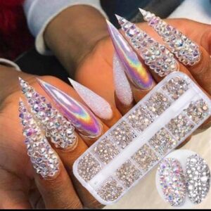 12 BOXES /set of AB CRYTAL RHINESTONE DAIMOND 3d