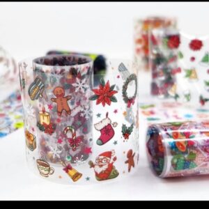 Christmas Xmas Festive Nail Art Transfer Foil Set (10 Designs Per Box)