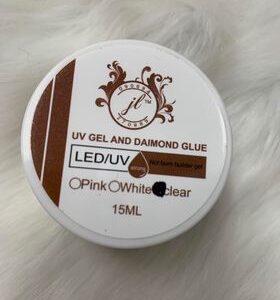 Nail Gel Glue,Rhinestone Glue Gel,15ml  Professional Adhesive Thick Nail UV Gel Glue Rhinestone Accessory Decoration Bling Nail Tools