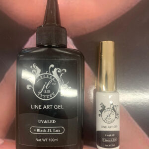 JL LUX GEL LINER REFILL BOTTLE 100ML±4 BLACK JL LUX FREE 7.3ML BOTTLE