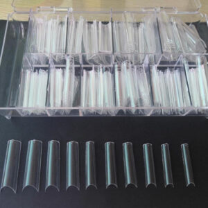 clear Long Straight  C-Curve 500pcs (Square) 0-9