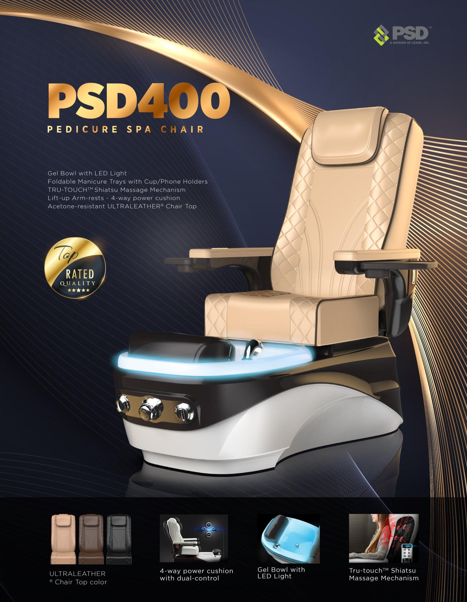 PSD400 PEDICURE SPA CHAIR