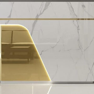 JL LUX GOLD  Executive Reception Desk with Integrated LED Lighting W100CM