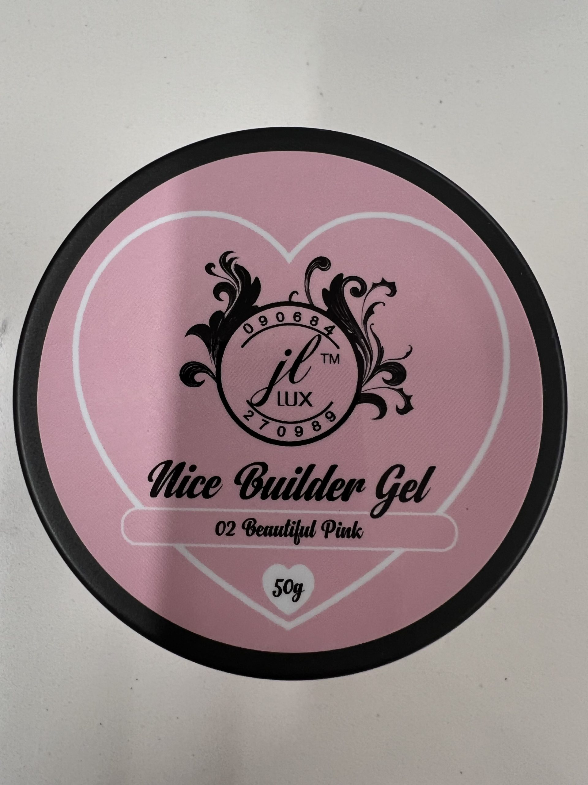 JL lux nice BUILDER GEL 50g beautiful pink 02