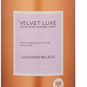 veosh velvet luxe lavender land vegan body hand creme 17oz