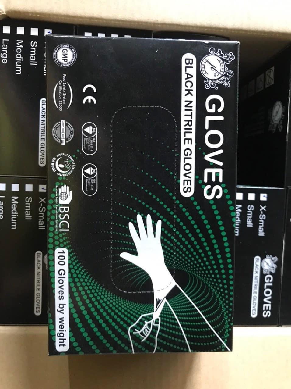 JL lux Nitrile black SIZE SMALL 100PCS examition good thickness