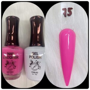 JL DUO (GEL POLISH+NAIL LACQUAER)15ML #75