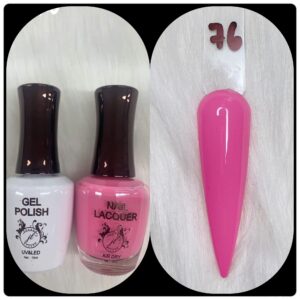JL DUO (GEL POLISH+NAIL LACQUAER)15ML #76